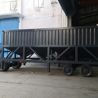 Nuovo Silo per Cemento di Tipo Rimorchiabile Reclinabile, Silo Orizzontale da 60T, Adatto per Applicazioni di Ingegneria Mobile