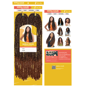 Migliori Prezzi per Capelli Sintetici Distressed Butterfly Locs 24 Pollici, Faux Locs Pre-Twisted, Trecce Boho Soffici Stile Dea - Product Image 2