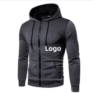 Logo personalizzato autunno e inverno nuova <span class=keywords><strong>moda</strong></span> <span class=keywords><strong>uomo</strong></span> Casual Cardigan felpa con cappuccio per giovani cappotto da <span class=keywords><strong>uomo</strong></span> - Product Image 5