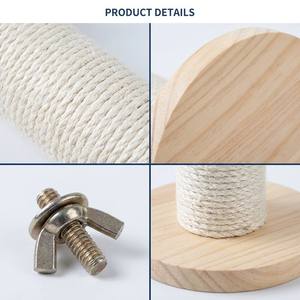 Accessoire de cage professionnel : Griffoir <span class=keywords><strong>en</strong></span> <span class=keywords><strong>bois</strong></span> robuste pour <span class=keywords><strong>chat</strong></span> <span class=keywords><strong>avec</strong></span> poteau à griffer <span class=keywords><strong>en</strong></span> sisal à fixation par boulons pour chats de petite et moyenne taille - Product Image 6