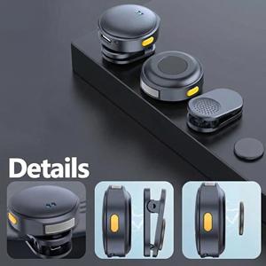 Microphone cravate portable professionnel anti-bruit <span class=keywords><strong>avec</strong></span> affichage numérique et étui pour diffusion mobile en direct - Product Image 3