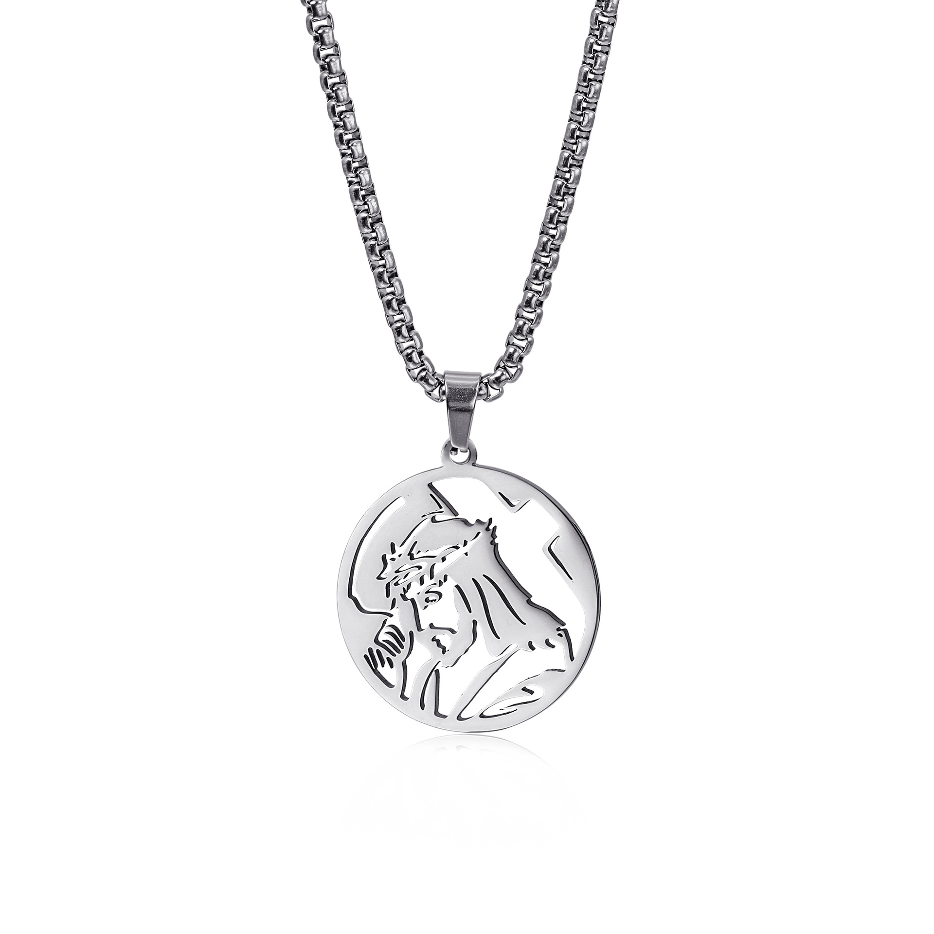 La catena quadrata della perla è colore d'acciaio