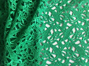 Tissu en dentelle lourde bleu clair, dentelle guipure, dentelle chimique pour robe <span class=keywords><strong>Valentino</strong></span> - Product Image 3