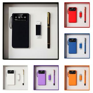 Set de Regalo Personalizado con Logotipo, Cuaderno A5 de PU Blanco, Bolígrafo, Memoria USB y Banco de Energía, Regalos Promocionales Corporativos y Empresariales - Product Image 4