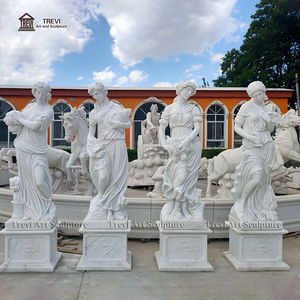 等身大手彫りデザインヨーロピアンスタイル白大理石4シーズン女神像屋外公園ヴィラ用途 - Product Image 6