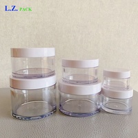 Bocal à Crème en Plastique Rond avec Couvercle Blanc, Fond Épais en PET, Différentes Tailles (1oz, 1.76oz, 3.53oz, 5.29oz, 7oz, 8.8oz) – Pots à Gommage Corporel et Beurre Corporel Personnalisables en Stock