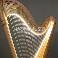 Harpe à pédales LED NAOMI 47 cordes, kit de remplacement complet G0-C7, chariot extensible pour orchestre, concert, scène