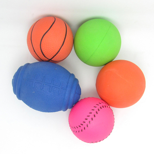 Mini pelota deportiva personalizada para niños y mascotas, juguete de squash pinky de goma natural sólida de alta calidad - Product Image 3
