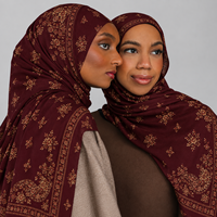 Hijab en modal personnalisé, fabricant de modal, faible MOQ, doux, léger, motif à pois, écaille de tortue et zèbre