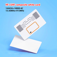 Carte Rfid rétractable ouraï + UHF double fréquence, 125khz + 915mhz, carte Nfc, à jet d'encre en Pvc