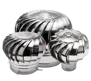 Ventilateur d'extraction de toit à énergie éolienne en acier inoxydable 201, diverses tailles (400mm, 500mm, 800mm), <span class=keywords><strong>extracteur</strong></span> de toit naturel sans alimentation électrique - Product Image 1