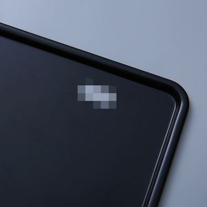 Support de plaque d'immatriculation de moto en aluminium durable pour montage arrière - Noir, double trou - Product Image 3