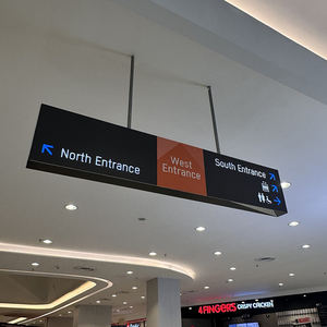 Custom Led <b>Illuminated</b> Directional Hotel Indoor Directional Wayfinding Signs Building Floor Signage for Shopping Mall - Product Image 3