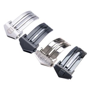 Gesper jam tangan untuk Tag heuer, mewah 18mm 19mm 21mm emas mawar hitam tombol ganda lipat kupu-kupu - Product Image 1