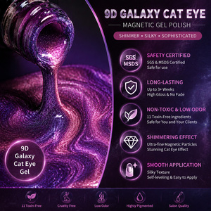 ออร์คิด ฟ็อกซ์ เจลทาเล็บสีแมว 9 มิติ สีแน่น ติดทนนาน ลอกออกได้ด้วยน้ำยาล้างเล็บ ใช้กับหลอดไฟ LED/UV แม่เหล็ก สร้างเอฟเฟกต์ออโรร่า สำหรับตกแต่งเล็บ  OEM - Product Image 3