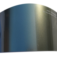 WRAPMASTER 1.52x17m Film adhésif pour voiture en vinyle PET Diamond Aurora Green, film de protection PET sans bulles, installation facile