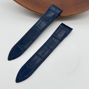 Bracelet de montre en cuir léger 21 mm pour homme, marron, noir, bleu, vert, orange, avec boucle ardillon, pour montres automatiques et à <span class=keywords><strong>quartz</strong></span> de marques de luxe - Product Image 4