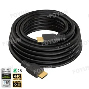 Câble haute vitesse d'usine HDMI V1.4 mâle à mâle plaqué or 1m à 30m câble HDMI en cuivre pur 4k