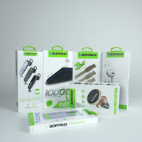 Boîte rigide en carton recyclable écologique pour appareil photo et accessoires électroniques avec options de forme personnalisée et d'embossage