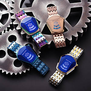 BESTWIN <span class=keywords><strong>orologio</strong></span> al quarzo in lega di diamanti per gli uomini che chiacchierano con quadrante in acciaio inossidabile 43mm cinturino <span class=keywords><strong>elegante</strong></span> per coppie - Product Image 4