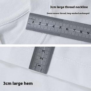 T-shirt in cotone pesante 300G per uomo di grandi dimensioni da uomo a maniche corte da uomo - Product Image 5