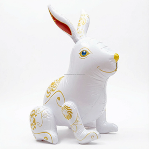 Globo Inflable Personalizado con Control Remoto, Impermeable, Modelo de Conejo de Dibujos Animados para Festival del Bote del Dragón, para Publicidad Exterior - Product Image 1