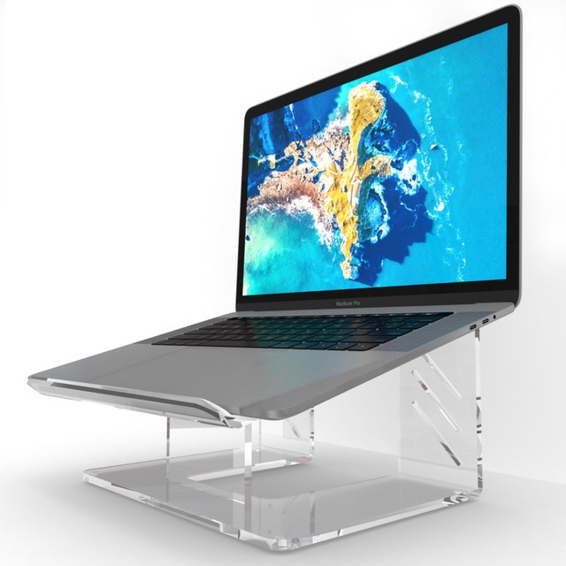 Acrylic Laptop Stand Computer Riser Holder for MacBook Notebook Desktop Display