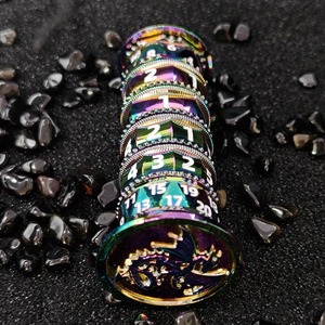 Customizable Logo 7-in-1 Polyhedral Metal D20 Metal <strong>Dice</strong> <strong>Tower</strong> for DND Games Rotating <strong>Dice</strong> with Customizable Logo - Product Image 1