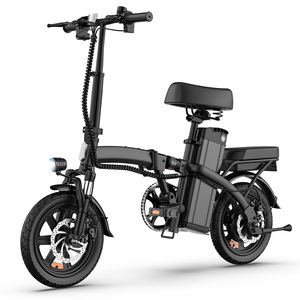 Bicicleta Eléctrica <span class=keywords><strong>Plegable</strong></span> de 14 Pulgadas, Bicicleta Eléctrica Urbana de 48V, Bicicleta Eléctrica <span class=keywords><strong>Plegable</strong></span> para Adultos, Stock en la UE, Lista para Enviar - Product Image 1