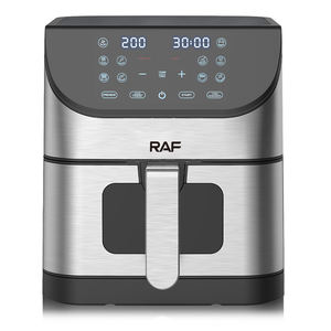 Nouveau four de friteuse à air numérique carré en acier inoxydable 8L avec fenêtre visible Surface antiadhésive sans huile à usage domestique - Product Image 3