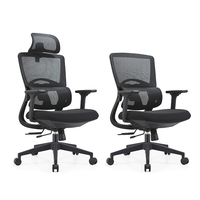Chaise de bureau ergonomique pivotante en maille pour cadre informatique, design moderne, dossier haut réglable, fabriquée en usine au Guangdong