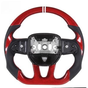 Éclairage, Volant en fibre de carbone personnalisé avec logo brodé, Chargeur Challenger Hellcat Durango <span class=keywords><strong>SRT</strong></span> - Product Image 5