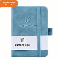 Carnet de notes de poche OEM ODM en cuir PU avec logo personnalisé, mini journal portable, stylo inclus, cadeau d'entreprise