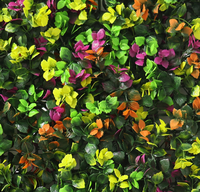 Décoration murale de jardin en plastique écologique buis artificiels toile de fond herbe verte plantes artificielles mur d'herbe verte