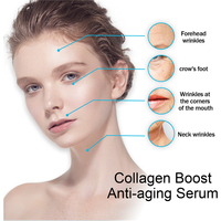 OEM collagène sérum pour le visage acide hydraulique rides élimination peau blanchissant réparateur vitamine c sérum pour le visage sérum anti-âge