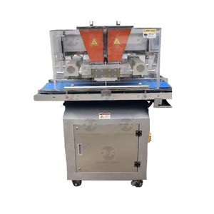 Mini Servo Driven Chocolate Moulding Line con PLC Mini One Shot Depositor per blocchi di cioccolato dadi centro di miscelazione riempimento - Product Image 3