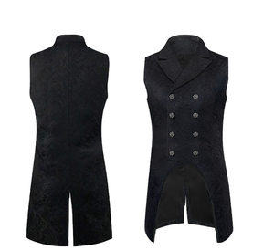 Chaleco Largo Victoriano, Chaleco de Príncipe, Chaqueta Gótica Medieval <span class=keywords><strong>para</strong></span> <span class=keywords><strong>Hombre</strong></span>, Disfraz <span class=keywords><strong>para</strong></span> Fiesta de Halloween, Chaleco Punk Retro - Product Image 1