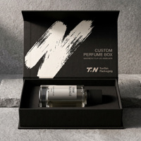 Boîte cadeau parfumée noire personnalisée et boîte magnétique pour parfum avec boîte en papier pour collection de parfums pour l'emballage de parfums