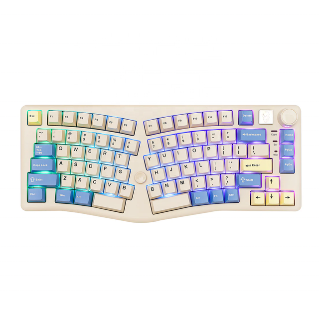 New LEOBOG A75 75% Alice Layout with Knob Side Light and North-Facing LEDs NKRO Tir-mode Magnetic Keyboard for Home & Office