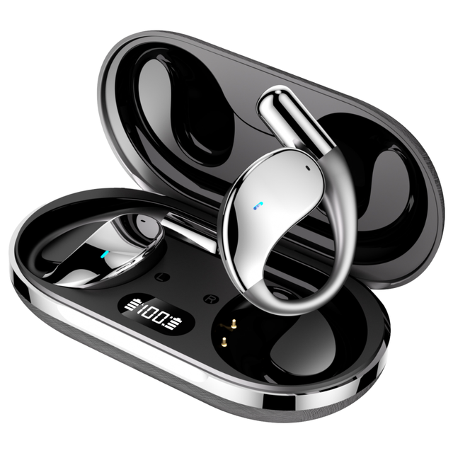 E11S OWS Open-ear Sport Earphone True Wireless 14.2mm Driver Earhooks Playtime Dual Connection with Mics Enhanced Bass Earbuds