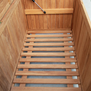 Boîte de rangement extérieure <span class=keywords><strong>en</strong></span> <span class=keywords><strong>bois</strong></span> d'acacia résistante aux intempéries avec couvercle <span class=keywords><strong>Coffre</strong></span> de rangement Boîte de terrasse extérieure portable <span class=keywords><strong>en</strong></span> <span class=keywords><strong>bois</strong></span> pour patio jardin <span class=keywords><strong>piscine</strong></span> cour - Product Image 6