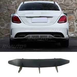 สำหรับ Mercedes Benz C-Class W205 C200 C260 AMG 2015-2018 ชุดแต่งกันชนหลัง ลิปสปลิตเตอร์ ดิฟฟิวเซอร์ ชุดแต่งตัวถังรถยนต์ อุปกรณ์ป้องกันกันชน - Product Image 3