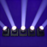 Super Beam 5x120W RGBW Zoom Strobe Wash 5 têtes en aluminium, projecteur LED mobile pour scène, DJ/hôtels, CRI 90 élevé