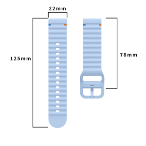 Lüks 22mm 20mm silikon bant için Huawei saat 4/<span class=keywords><strong>3</strong></span> Amazfit GTR 4/GTS 4 COROS APEX Pro Samsung Galaxy İzle 6/5/4 kayış - Product Image 2