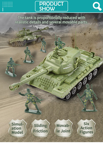 Mini soldats en plastique <span class=keywords><strong>armée</strong></span> hommes pas cher chars militaires maquette jouet - Product Image 2