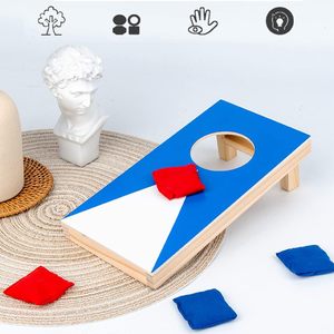Juego de Cornhole de <span class=keywords><strong>Escritorio</strong></span> Mini, 2 Tableros de Madera Recubiertos, 8 Bolsas de Frijoles, <span class=keywords><strong>Organizador</strong></span> de <span class=keywords><strong>Escritorio</strong></span> Portátil para el Hogar u Oficina, Diseño Plegable Individual - Product Image 5