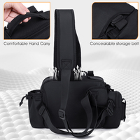 Tas Pinggang Pancing Oxford Anti Air 5L Grosir, Penutup Ritsleting, Tas Umpan Ikan Besar, Olahraga Luar Ruangan
