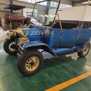 Voiture électrique vintage classique européenne à 4 roues, carrosserie en fibre de verre, certifiée CE pour les zones touristiques, avec garantie de 2 ans - Product Image 6