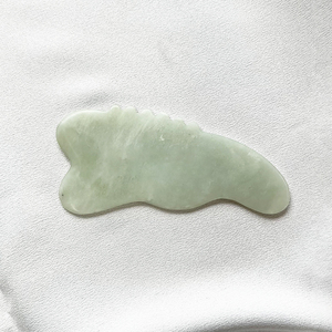 Visage Guasha Pierre 100% Naturel Xiuyan Vert Jade Peigne pour Outil De Levage Du Visage Tête <span class=keywords><strong>Massage</strong></span> Thérapie Soulager La Tension Du Cuir Chevelu - Product Image 6