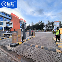 Barrière de parking automatique Qigong avec bras droit, système de stationnement extérieur intelligent